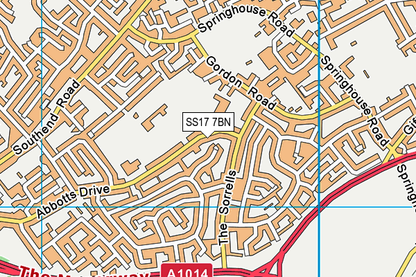 SS17 7BN map - OS VectorMap District (Ordnance Survey)