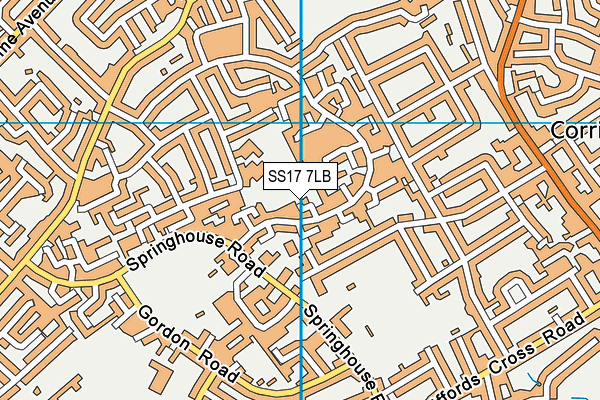 SS17 7LB map - OS VectorMap District (Ordnance Survey)