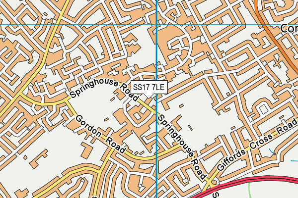 SS17 7LE map - OS VectorMap District (Ordnance Survey)