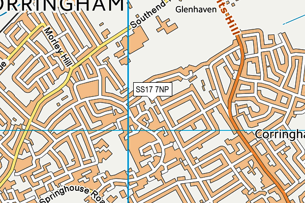 SS17 7NP map - OS VectorMap District (Ordnance Survey)