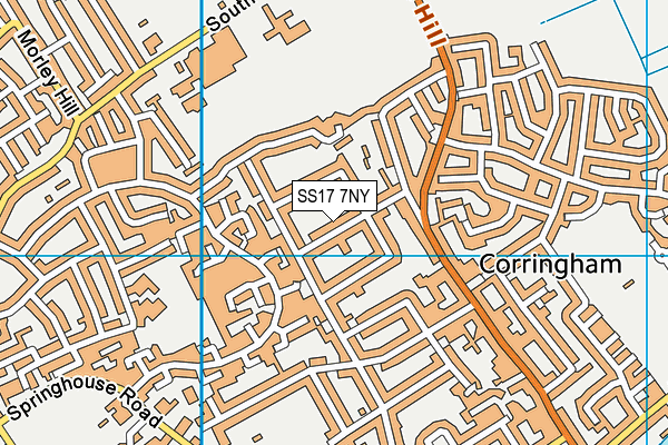 SS17 7NY map - OS VectorMap District (Ordnance Survey)