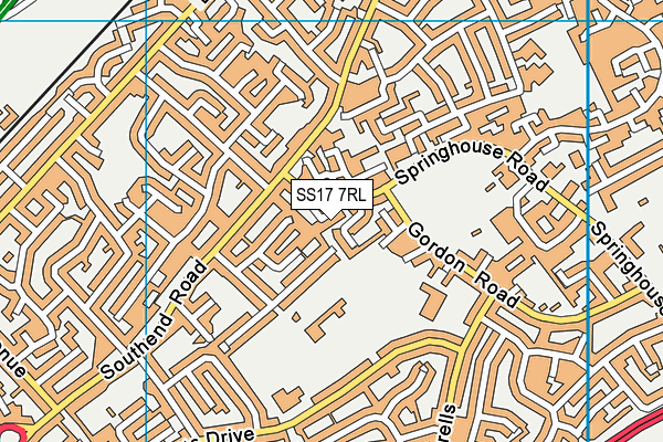SS17 7RL map - OS VectorMap District (Ordnance Survey)