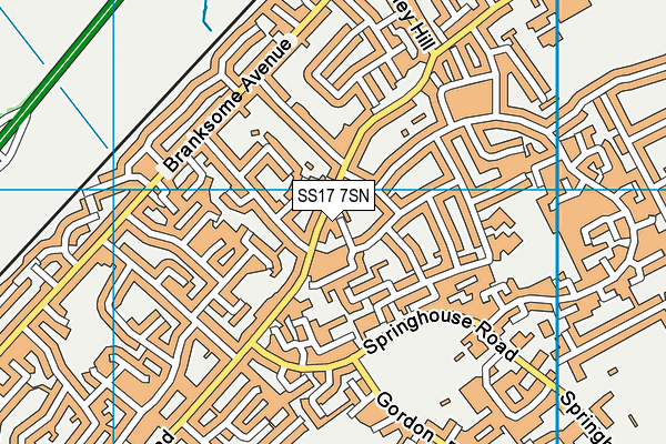 SS17 7SN map - OS VectorMap District (Ordnance Survey)