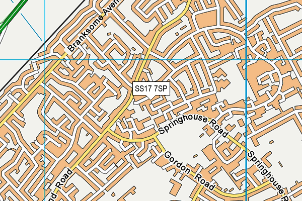 SS17 7SP map - OS VectorMap District (Ordnance Survey)