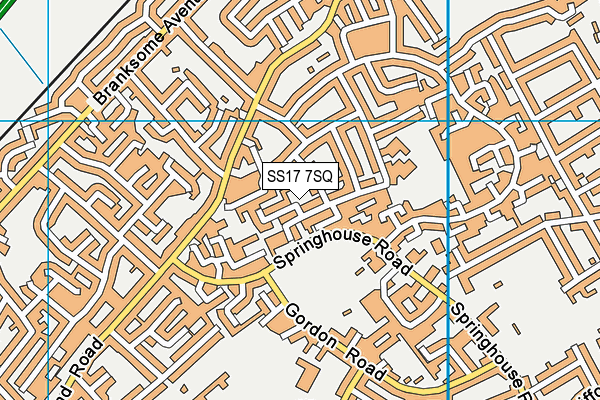 SS17 7SQ map - OS VectorMap District (Ordnance Survey)