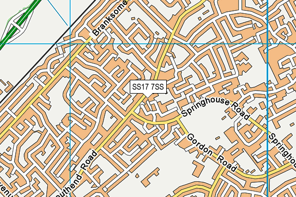 SS17 7SS map - OS VectorMap District (Ordnance Survey)