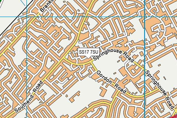 SS17 7SU map - OS VectorMap District (Ordnance Survey)