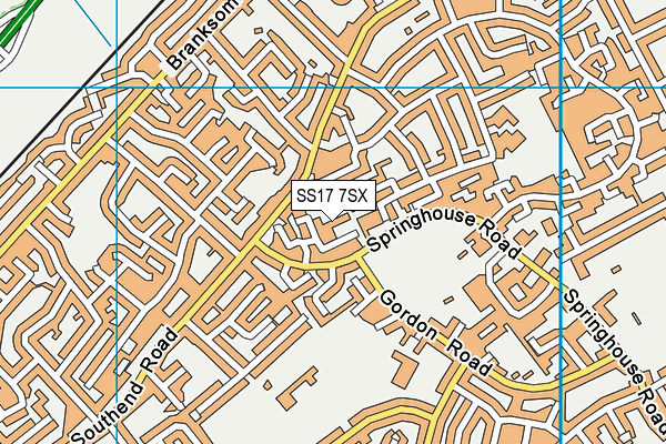 SS17 7SX map - OS VectorMap District (Ordnance Survey)