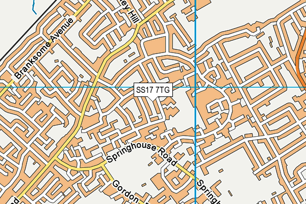 Giffards Primary School map (SS17 7TG) - OS VectorMap District (Ordnance Survey)