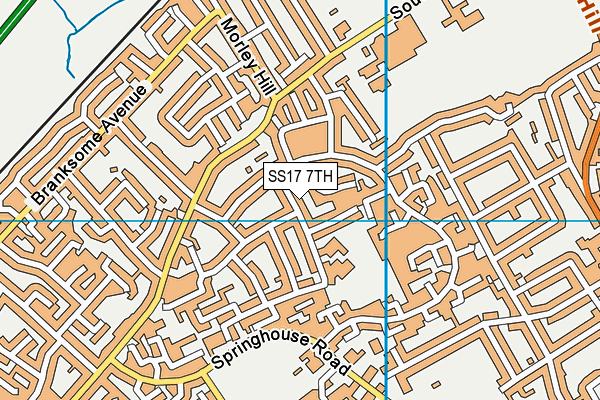 SS17 7TH map - OS VectorMap District (Ordnance Survey)