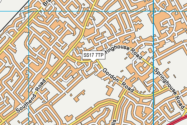 SS17 7TP map - OS VectorMap District (Ordnance Survey)