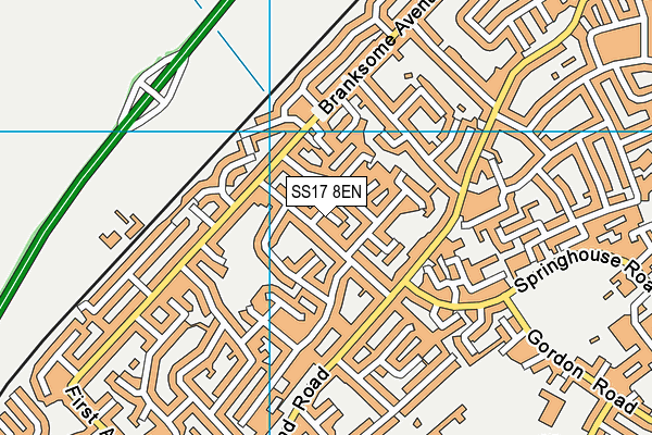 SS17 8EN map - OS VectorMap District (Ordnance Survey)