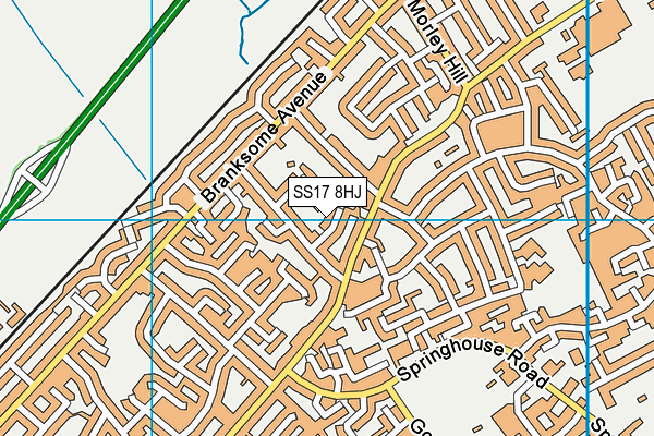 SS17 8HJ map - OS VectorMap District (Ordnance Survey)