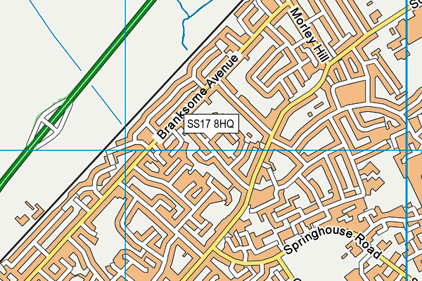 SS17 8HQ map - OS VectorMap District (Ordnance Survey)