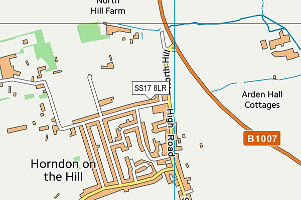 Horndon-On-the-Hill CofE Primary School map (SS17 8LR) - OS VectorMap District (Ordnance Survey)
