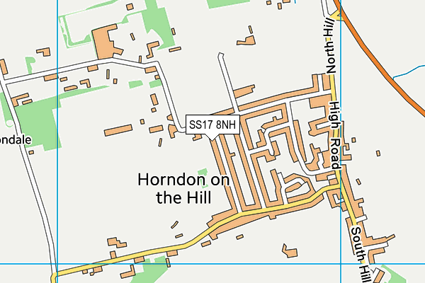 SS17 8NH map - OS VectorMap District (Ordnance Survey)