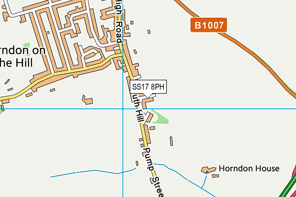 SS17 8PH map - OS VectorMap District (Ordnance Survey)