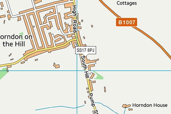 SS17 8PJ map - OS VectorMap District (Ordnance Survey)