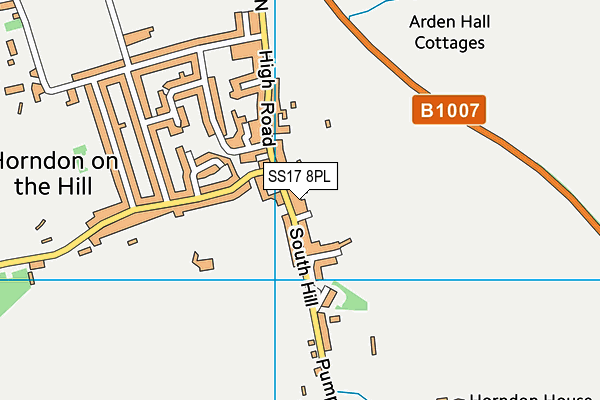 SS17 8PL map - OS VectorMap District (Ordnance Survey)