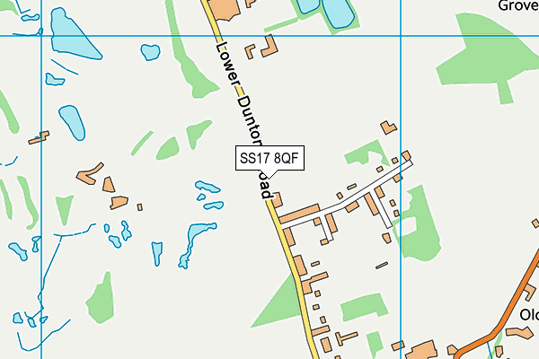 SS17 8QF map - OS VectorMap District (Ordnance Survey)