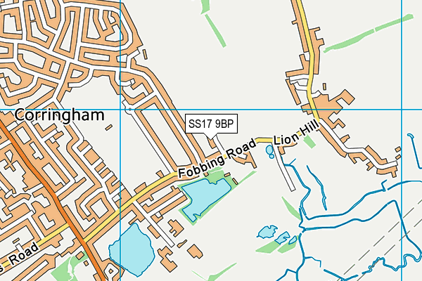 SS17 9BP map - OS VectorMap District (Ordnance Survey)