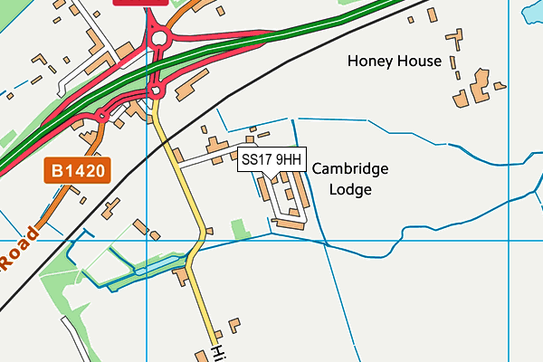 SS17 9HH map - OS VectorMap District (Ordnance Survey)