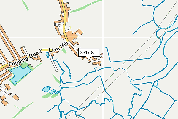 SS17 9JL map - OS VectorMap District (Ordnance Survey)