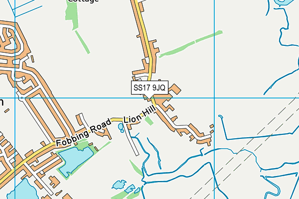SS17 9JQ map - OS VectorMap District (Ordnance Survey)