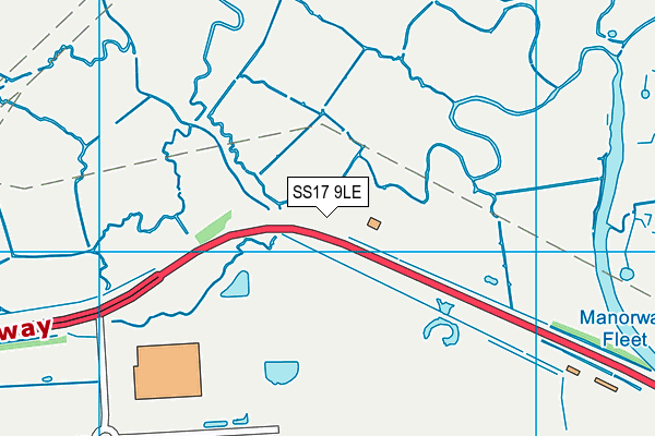 SS17 9LE map - OS VectorMap District (Ordnance Survey)