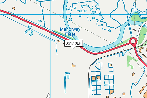 SS17 9LP map - OS VectorMap District (Ordnance Survey)