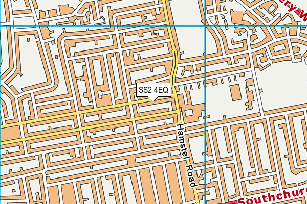 SS2 4EQ map - OS VectorMap District (Ordnance Survey)
