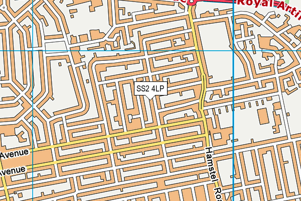 SS2 4LP map - OS VectorMap District (Ordnance Survey)