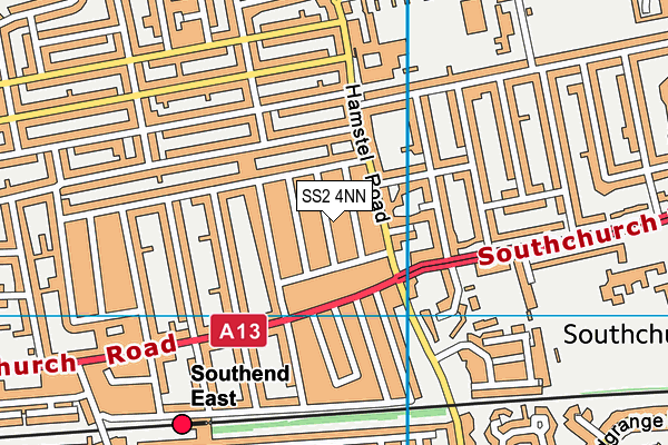 SS2 4NN map - OS VectorMap District (Ordnance Survey)