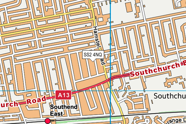 SS2 4NQ map - OS VectorMap District (Ordnance Survey)