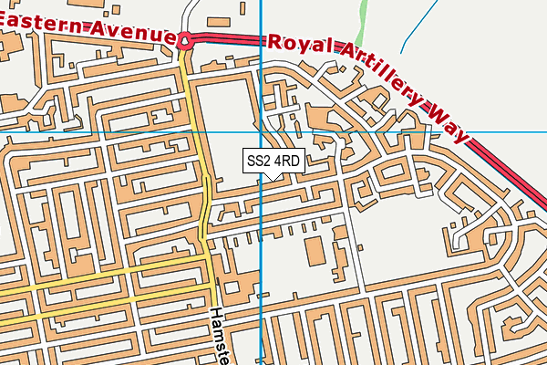 SS2 4RD map - OS VectorMap District (Ordnance Survey)