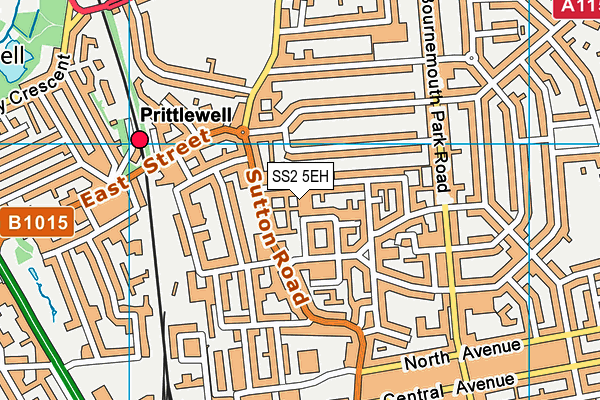 SS2 5EH map - OS VectorMap District (Ordnance Survey)