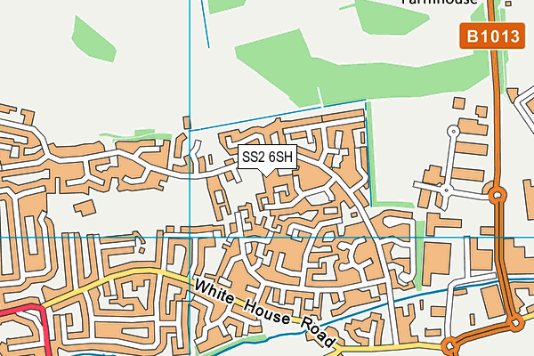 SS2 6SH map - OS VectorMap District (Ordnance Survey)