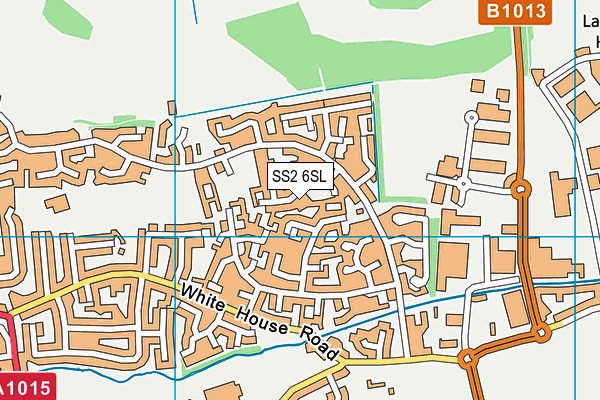 SS2 6SL map - OS VectorMap District (Ordnance Survey)