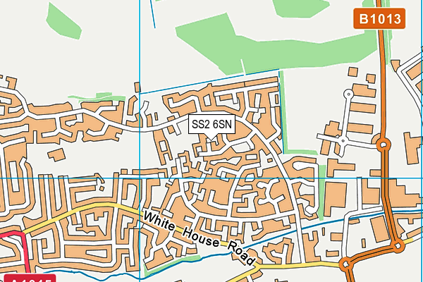 SS2 6SN map - OS VectorMap District (Ordnance Survey)