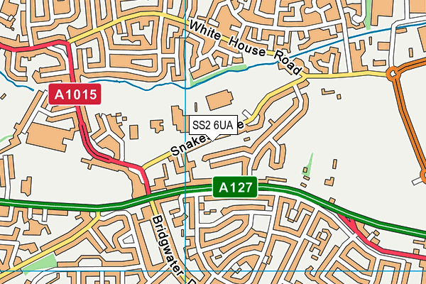 SS2 6UA map - OS VectorMap District (Ordnance Survey)