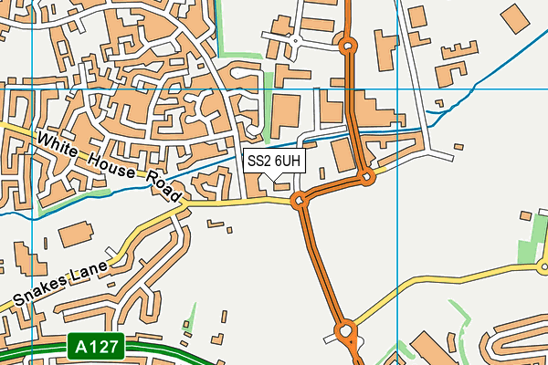 SS2 6UH map - OS VectorMap District (Ordnance Survey)
