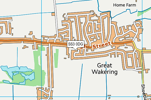 SS3 0DG map - OS VectorMap District (Ordnance Survey)