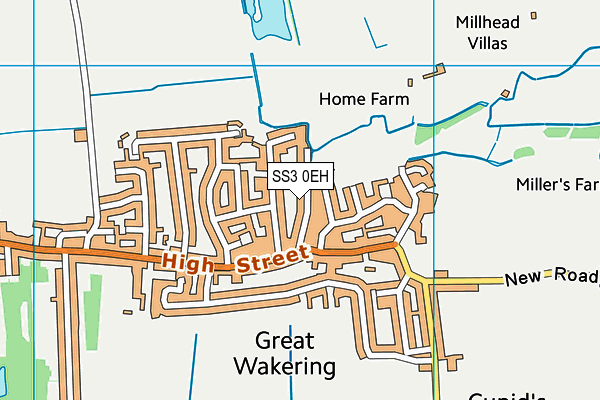 SS3 0EH map - OS VectorMap District (Ordnance Survey)