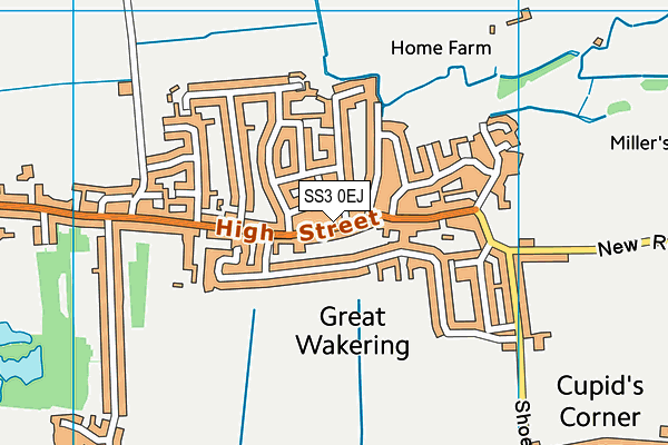Great Wakering Primary Academy map (SS3 0EJ) - OS VectorMap District (Ordnance Survey)