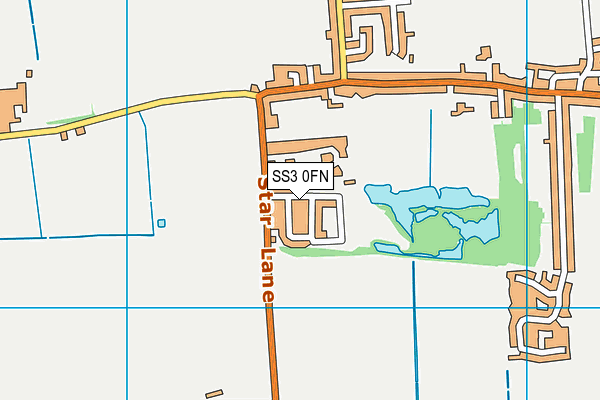 SS3 0FN map - OS VectorMap District (Ordnance Survey)
