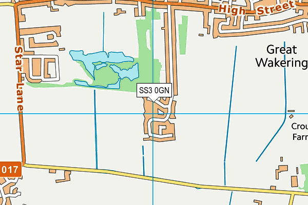 SS3 0GN map - OS VectorMap District (Ordnance Survey)
