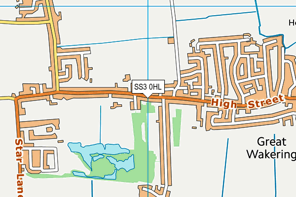 SS3 0HL map - OS VectorMap District (Ordnance Survey)