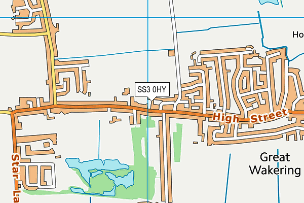 SS3 0HY map - OS VectorMap District (Ordnance Survey)