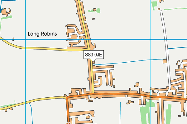 SS3 0JE map - OS VectorMap District (Ordnance Survey)