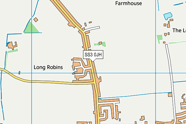 SS3 0JH map - OS VectorMap District (Ordnance Survey)